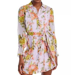 Cinq A Sept Faded Chrysanthemum Dress